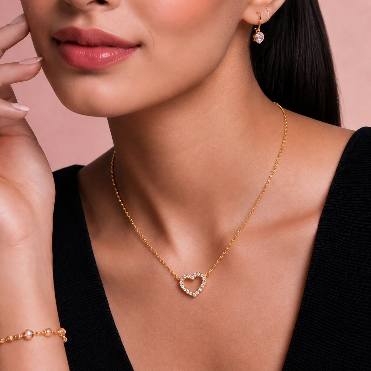 Lumi Heart Gold Necklace