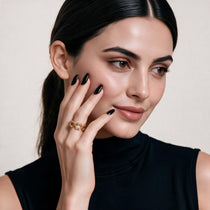 CrissCross Gold Ring