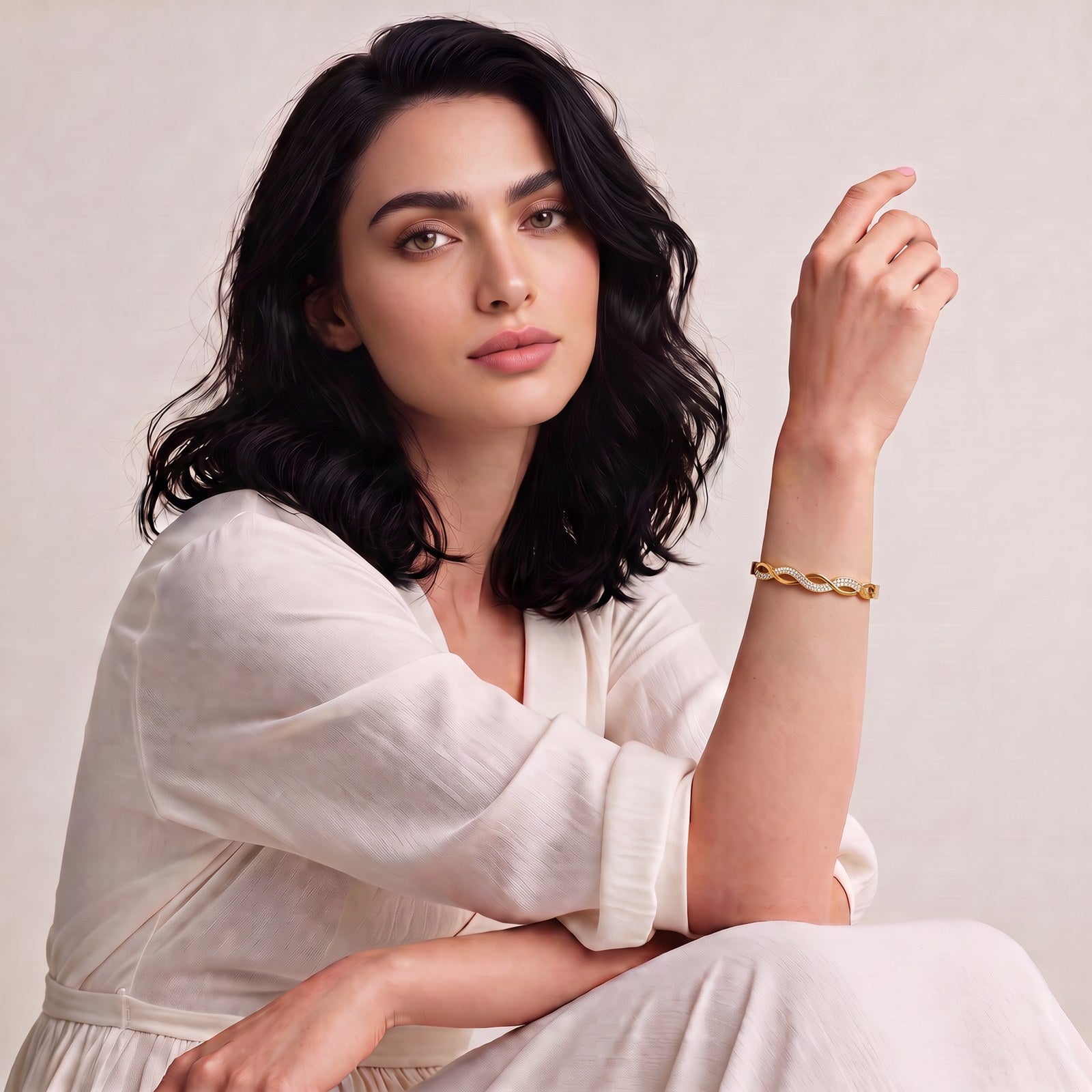 Eternal Gold Plated Bangle Secondary image