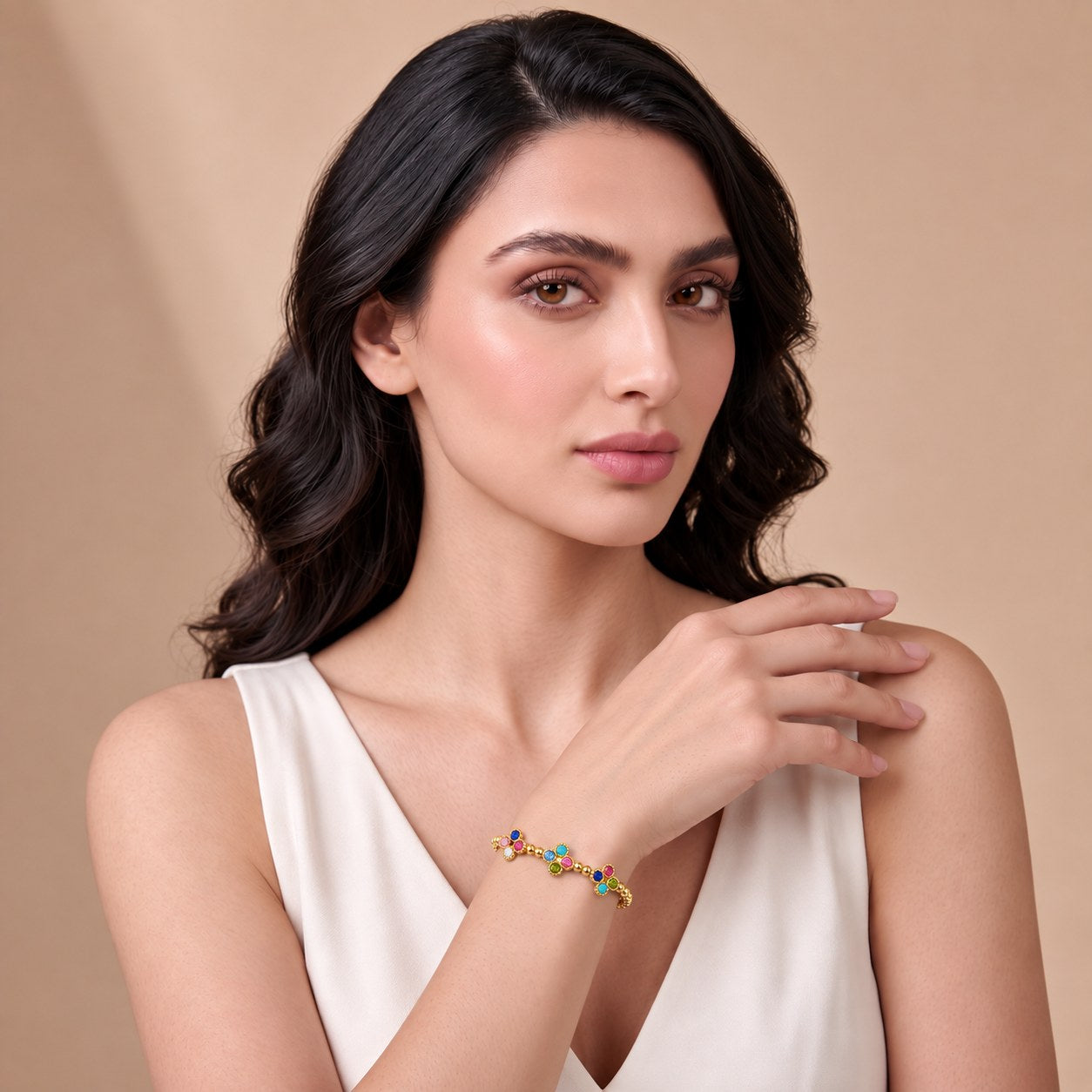 Riviera Gold Plated Bangle Secondary image
