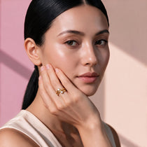 Cosmic Loop Gold Ring