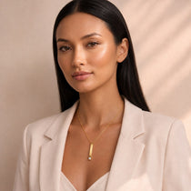 Monarch Bar Gold Necklace