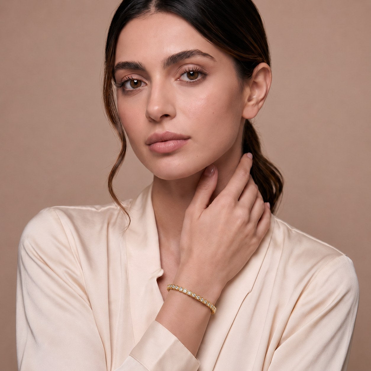 Bijou Gold Plated Bangle Secondary image