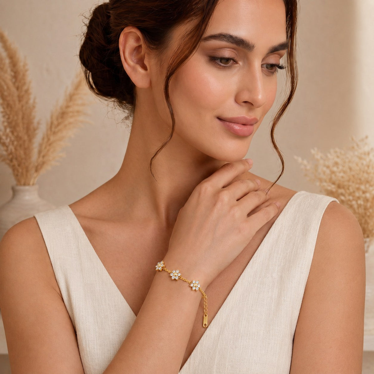 Petal Bloom Gold Bracelet