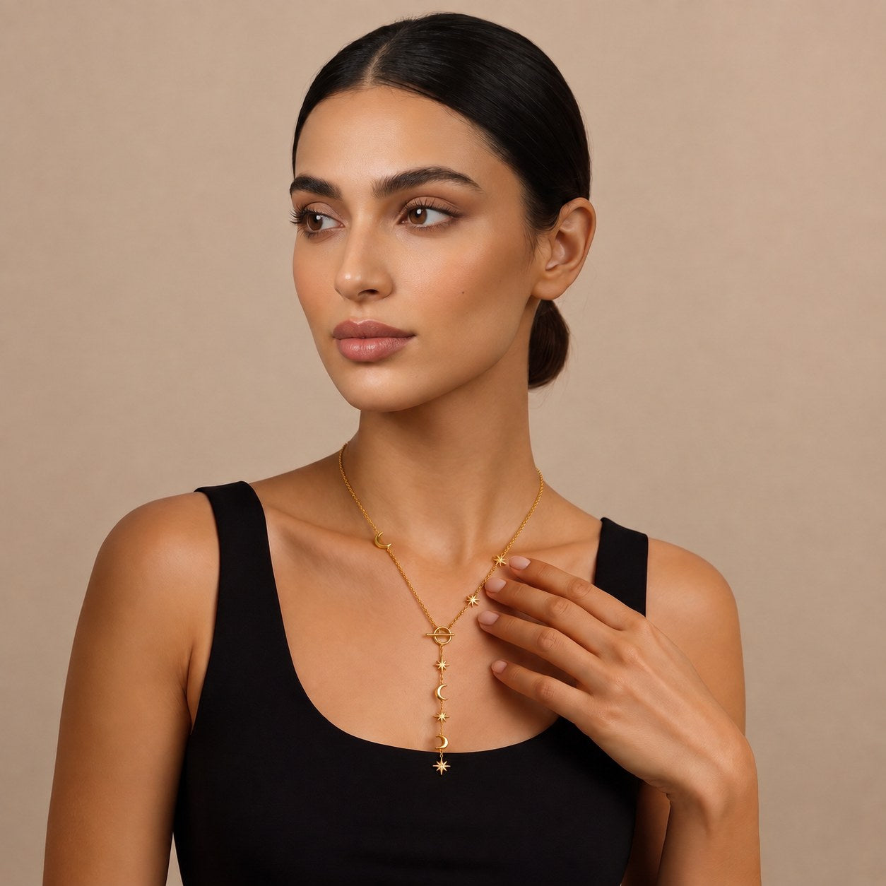 Astralis Gold Lariat Necklace Secondary image
