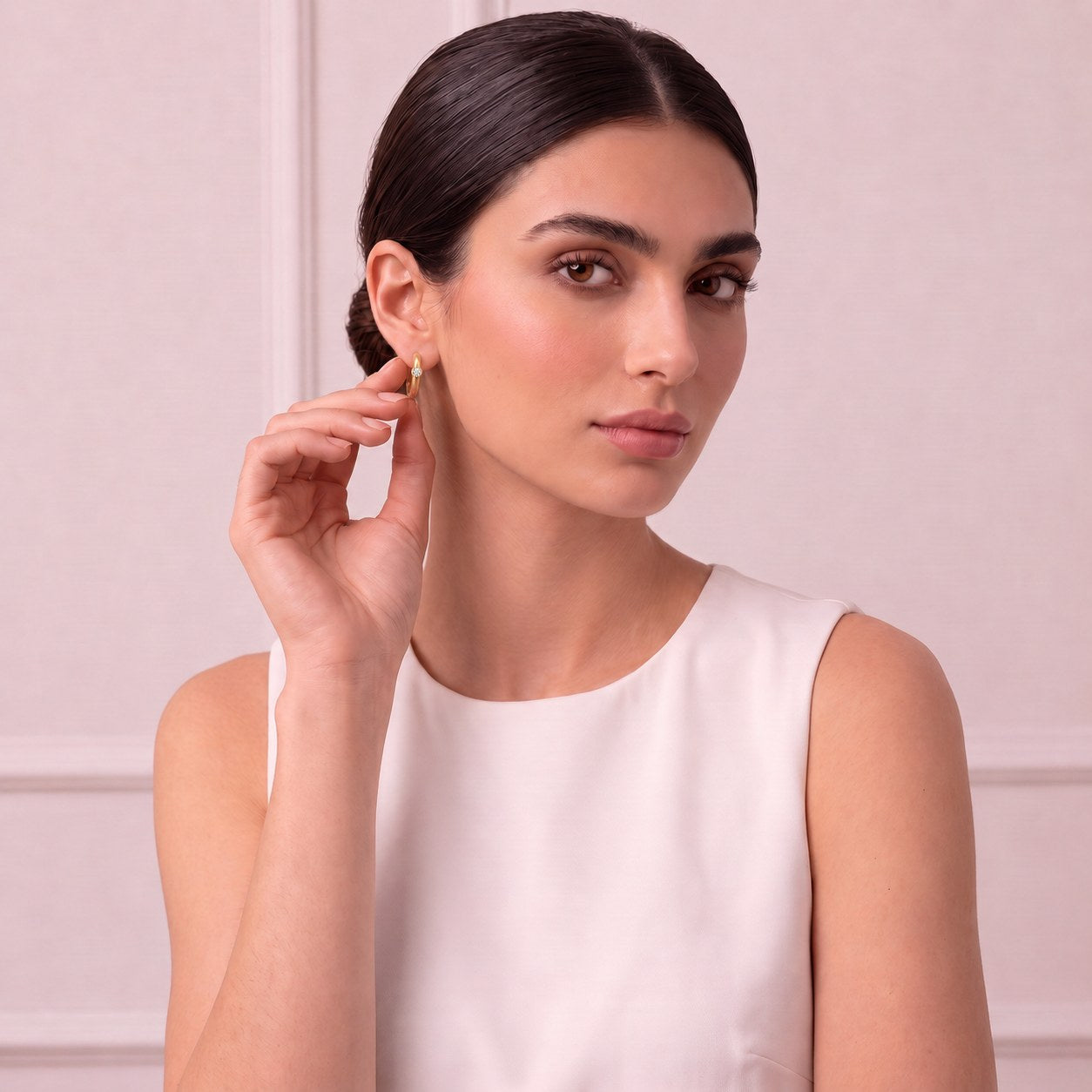 Everyday Gold Earrings Secondary image