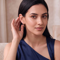 Nova Gold Statement Hoop Earrings