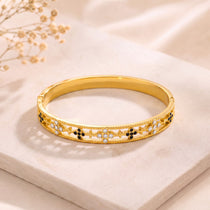 Noir Gold Plated Bangle