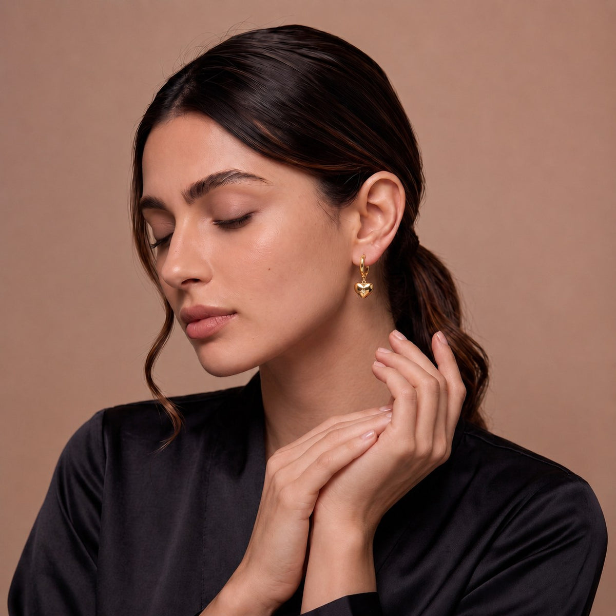 Venus Gold Hoop Earrings