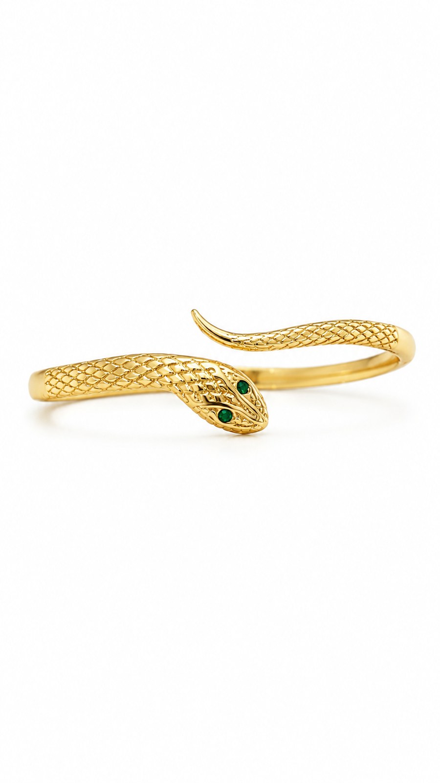 Serpent Gold Plated Bangle Secondary image