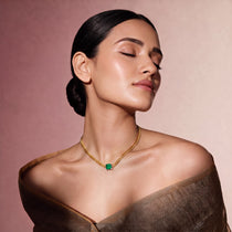 Emerald Link Gold Necklace
