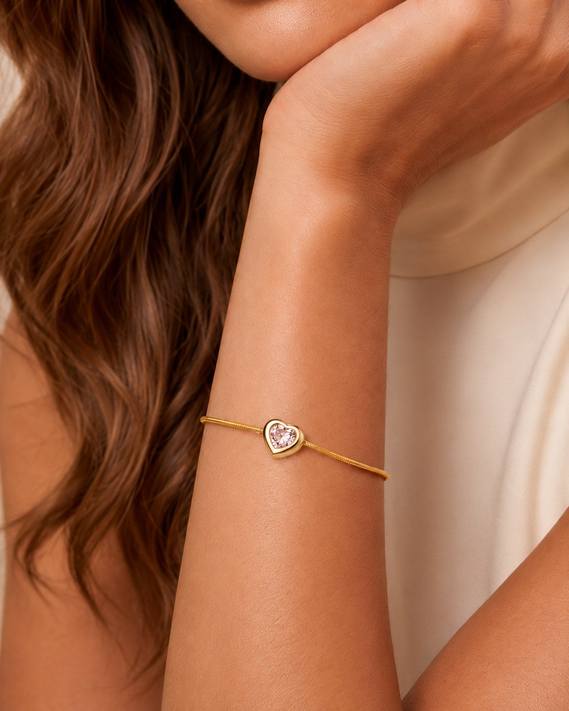 Heart Beat Gold Bracelet