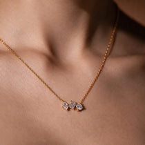 Trinity Spark Gold Necklace