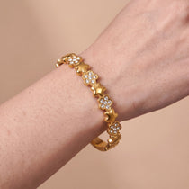 Fiora Gold Plated Bangle