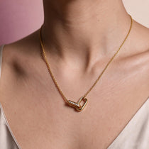 Interlock Gold Necklace