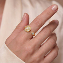 Dual Radiance Gold Ring