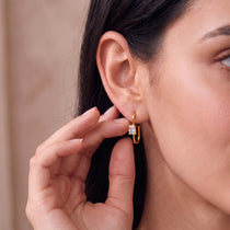 Nova Gold Statement Hoop Earrings