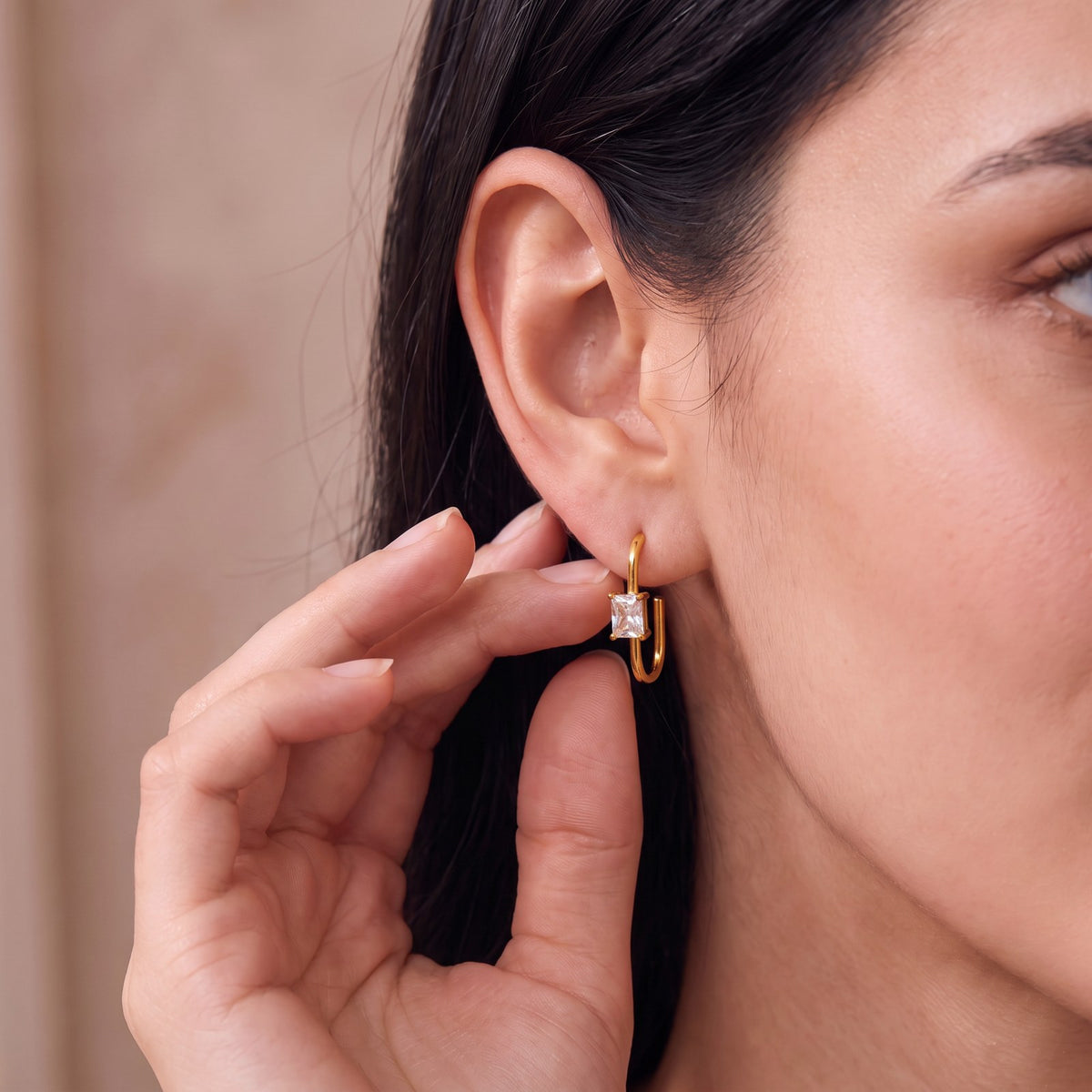 Nova Gold Statement Hoop Earrings