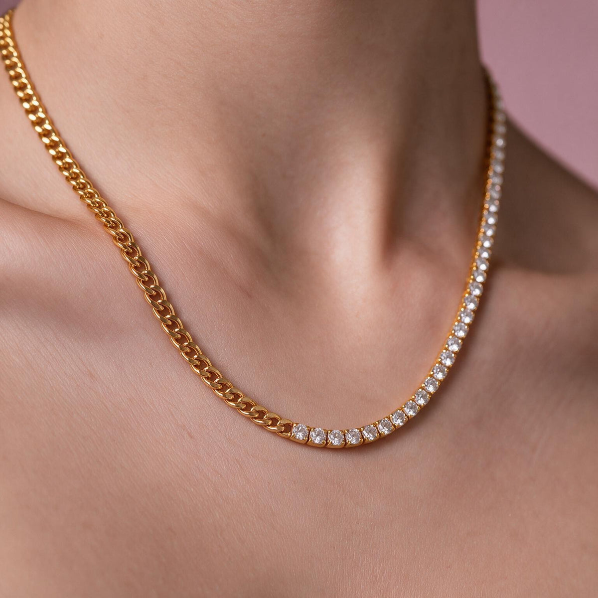 Duality Gold Necklace