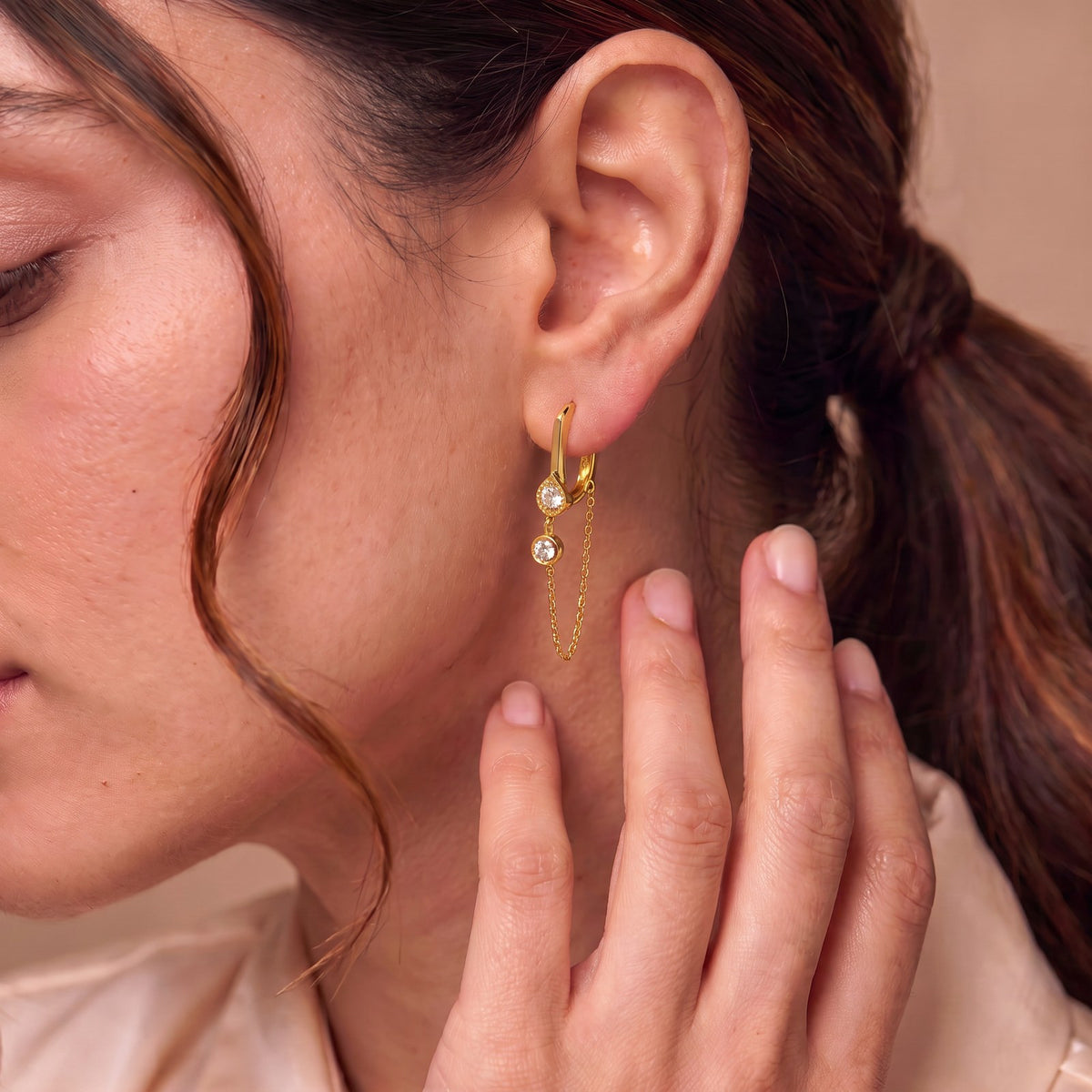 Soft Glow Gold Earrings