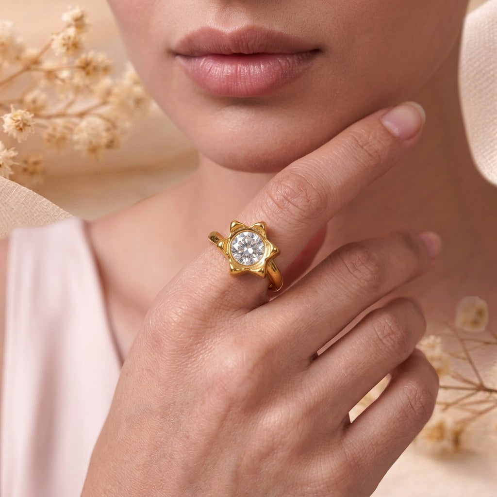Lumi Star Gold Ring
