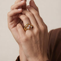 Four Wishes Gold Ring