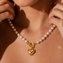 Cheri Pearl Gold Necklace