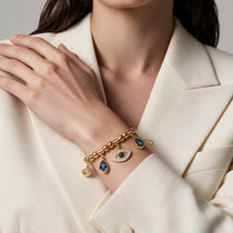 Sapphire Guardian Gold Bracelet