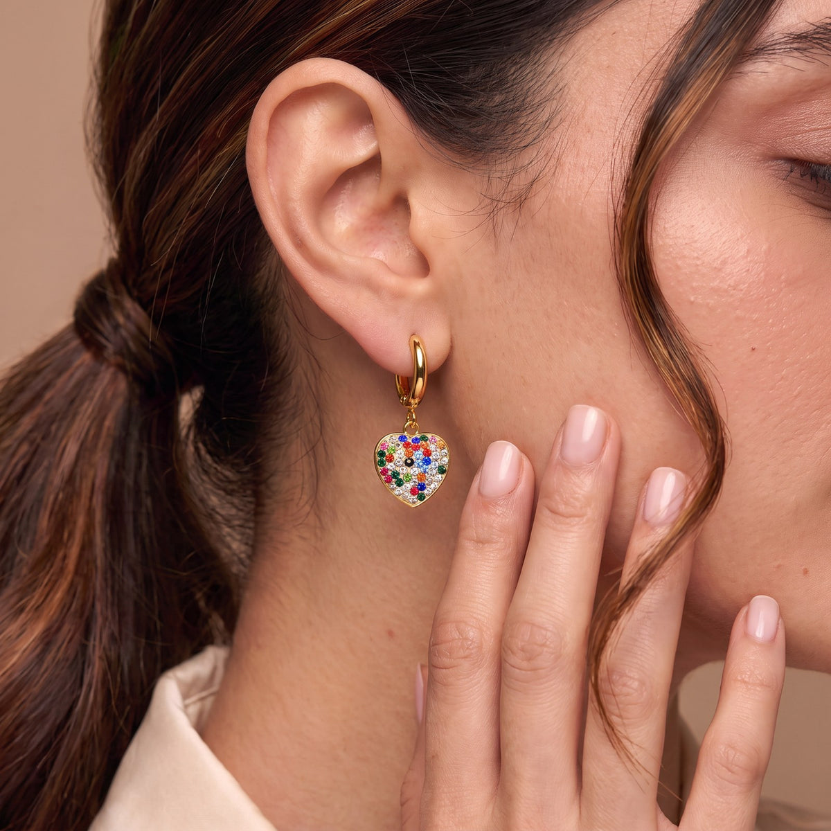 Confetti Gold Earrings