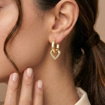Simple Love Gold Hoop Earrings