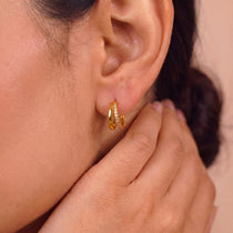 Whisper Gold Hoop Earrings