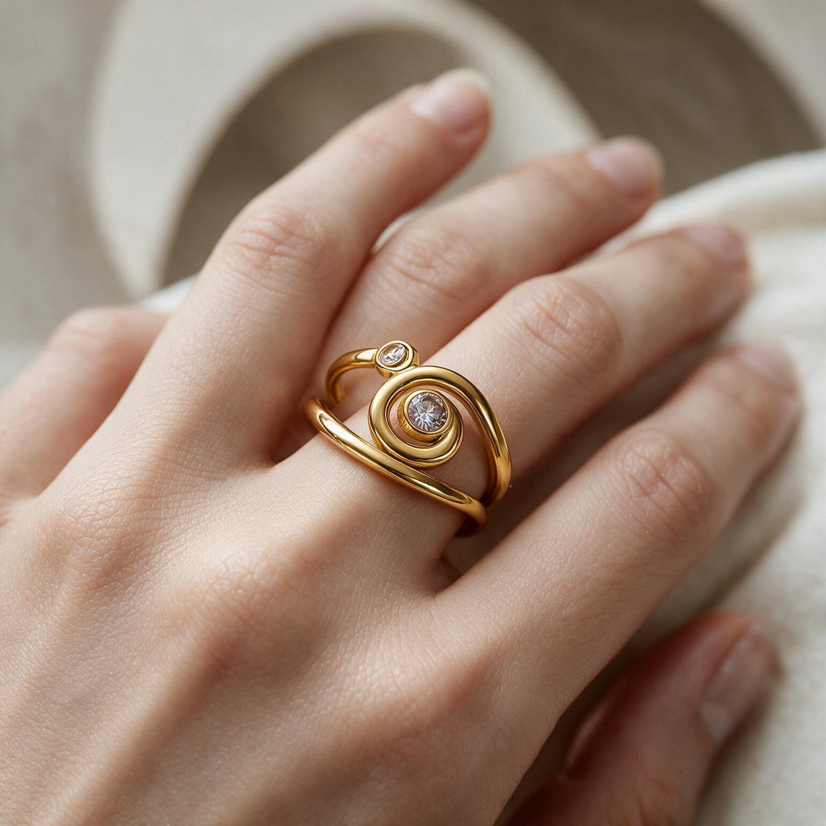 Rounded Gold Ring