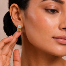 Livia Bow Gold Earrings