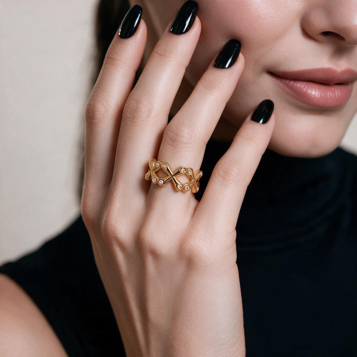 CrissCross Gold Ring