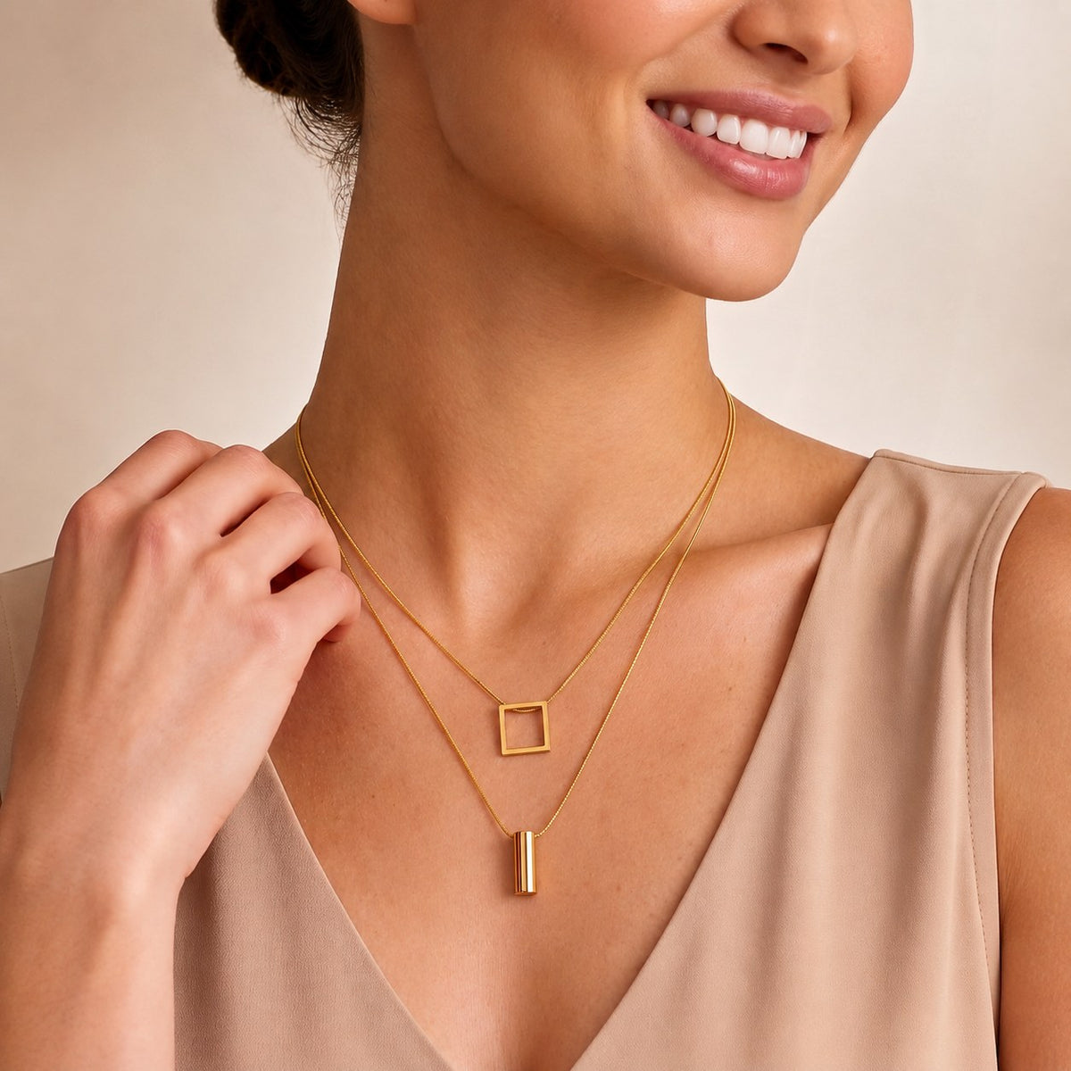 Axis Gold Necklace