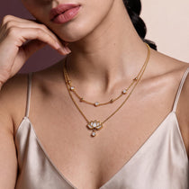 Lotus Aura Gold Necklace