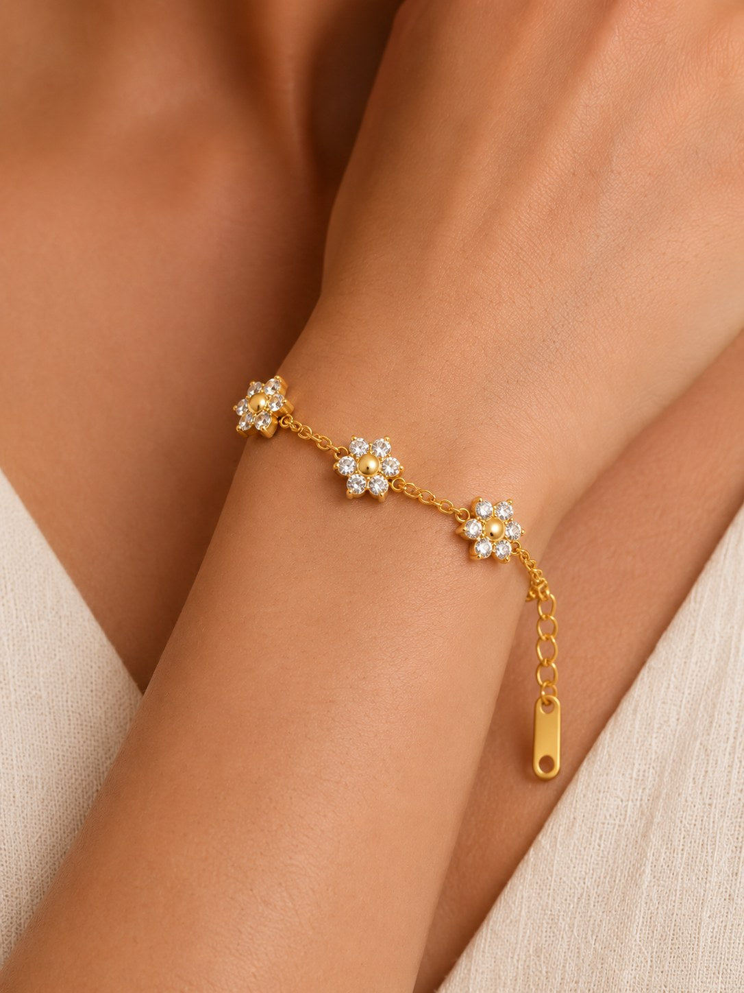 Petal Bloom Gold Bracelet