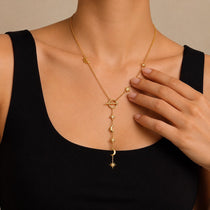 Astralis Gold Lariat Necklace
