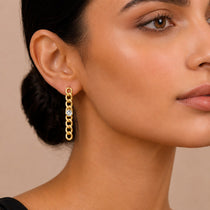 Celine Chain Gold Earrings