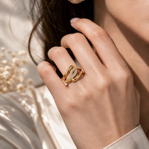 Interlock Gold Ring
