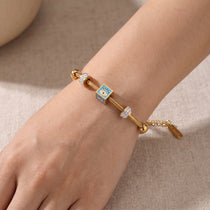 Evil Charms Gold Bracelet
