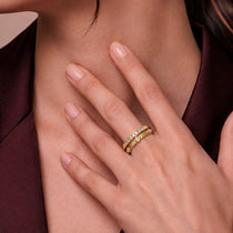 Geometry Gold Ring