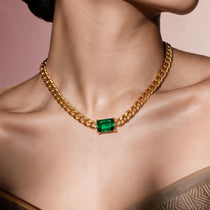 Emerald Link Gold Necklace