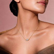 Marquise Gold Necklace