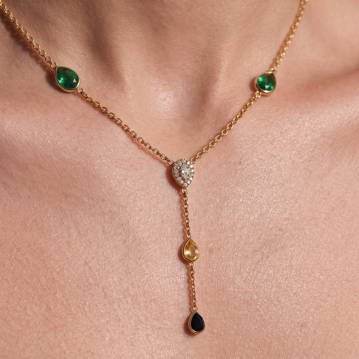 Liora Drop Gold Necklace