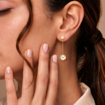 Snow Blossom Drop Earrings
