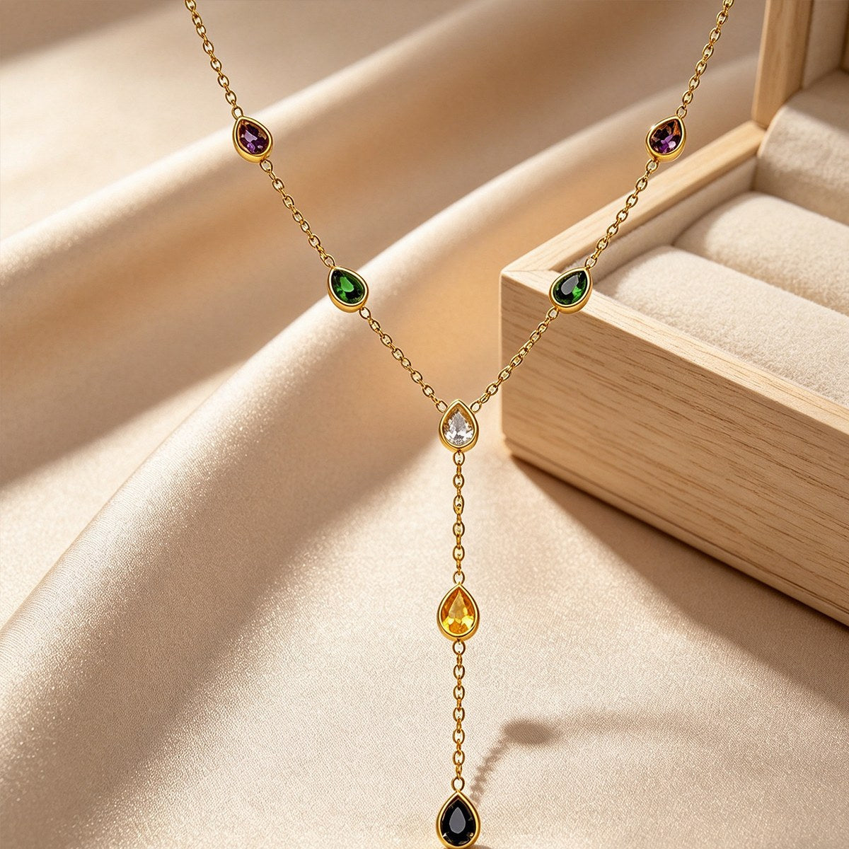 Liora Drop Gold Necklace