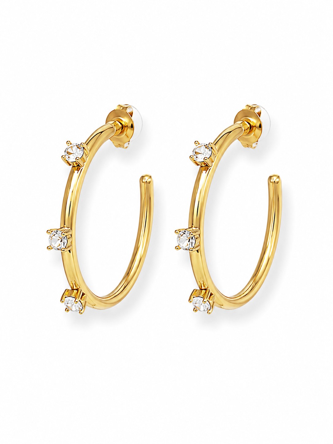 Spark Gold Hoop Earrings