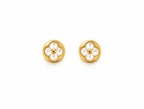 Moon Petal Stud Earrings
