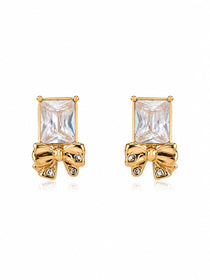 Livia Bow Gold Earrings